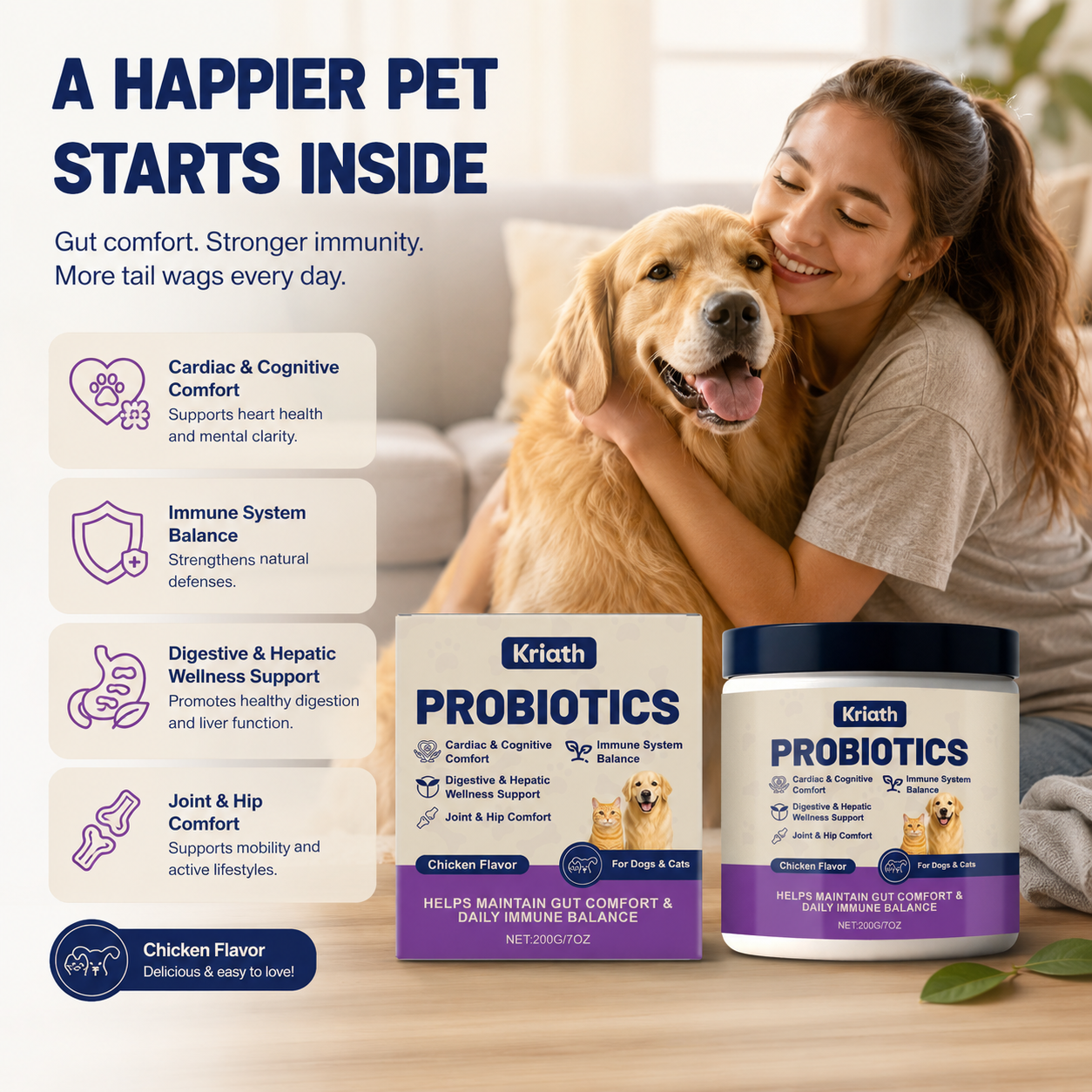 Probiotic Powder For Pet Intestinal Care