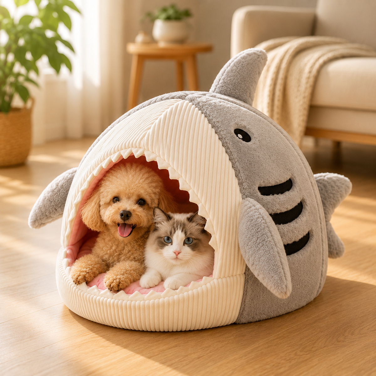 Shark Cave Bed 🦈