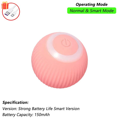This interactive spherical toy for cats features an automatically rotating tail ball design and isarechargeable electric pet toy