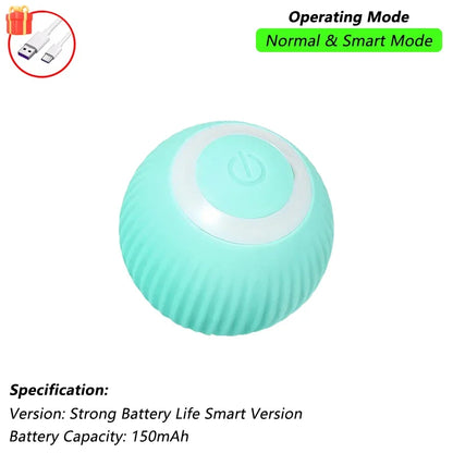 This interactive spherical toy for cats features an automatically rotating tail ball design and isarechargeable electric pet toy