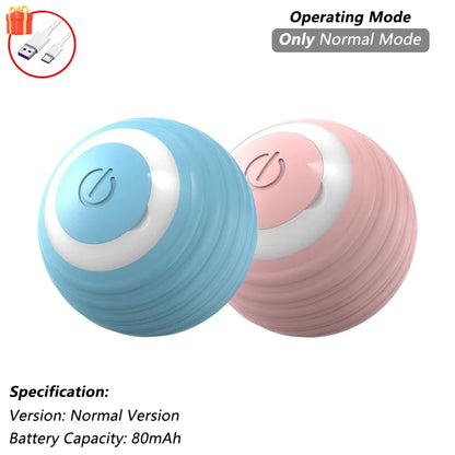 This interactive spherical toy for cats features an automatically rotating tail ball design and isarechargeable electric pet toy