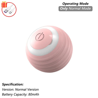 This interactive spherical toy for cats features an automatically rotating tail ball design and isarechargeable electric pet toy
