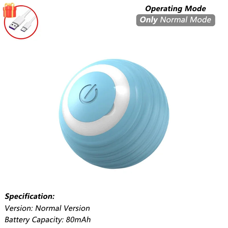 This interactive spherical toy for cats features an automatically rotating tail ball design and isarechargeable electric pet toy